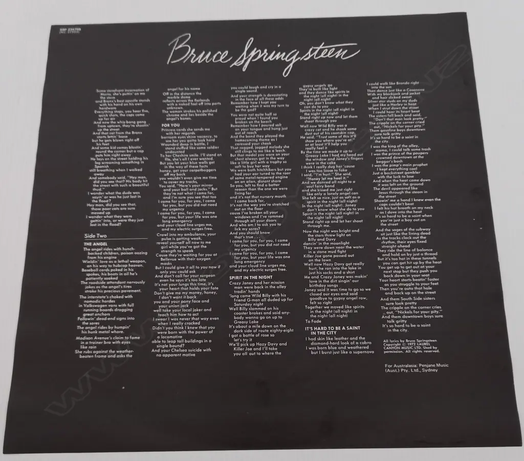 Bruce Springsteen, Greetings From Asbury Park, N.J. Image 1++
